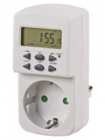TDM таймер розетка, электронный ТРЭ-Н-01-1мин/7дн, 8А Народный SQ1506-0102