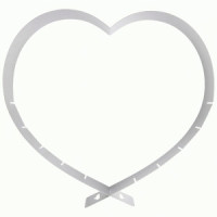 Форма д/выпечки нерж.сталь сердце разъемная складная 44*5*4см, h=5см TORTA 108354 Mallony