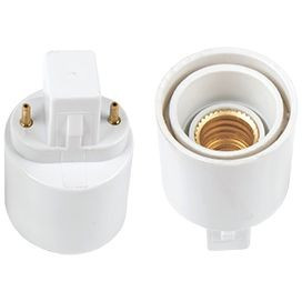 Ecola патрон-переходник с цоколя G23 на E14 Белый G23E4WEAY (12!)