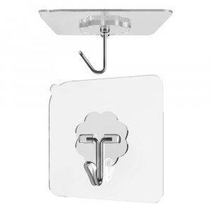 Stekker Крючок универсальный на клейкой основе (5шт) 60x58мм HK-002 39643