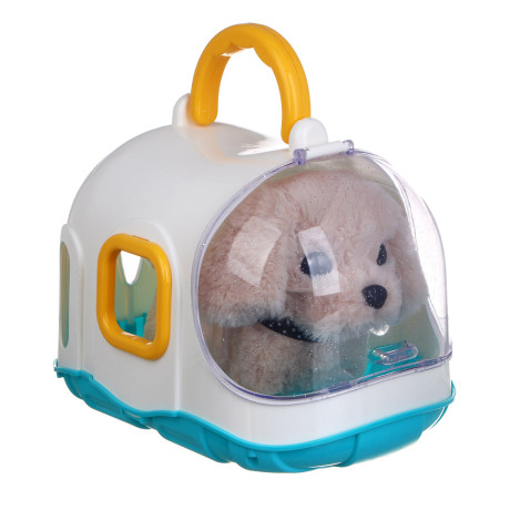 ИГРОЛЕНД Питомец интерактивный с акс, 2хАА, ABS, полиэстер, 47х24х23 см