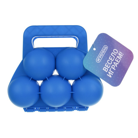 ИГРОЛЕНД Снежкостроитель на 5 снежков, 16x18x6см, PP, 5 цвет