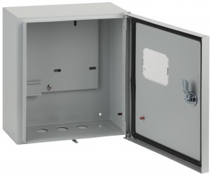 ЭРА щит (корпус) учета метал. ЩУ-1/1-0-3 (310х300х150) (полный компл.), окно, IP54