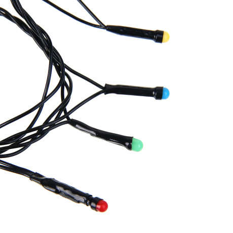 СНОУ БУМ Гирлянда эл. вьюн 10м, 100LED, мульти, 8 режимов,ПВХ черный, 220В