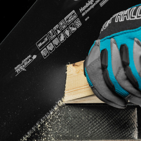 Ножовка по дереву "PIRANHA", 500 мм, 7 TPI, 3D-зуб, тефлоновое покрытие полотна, двухкомпонентная рукоятка Gross