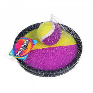 SILAPRO Набор поймай мяч, детский (2 тарелки-липучки, мяч), пластик