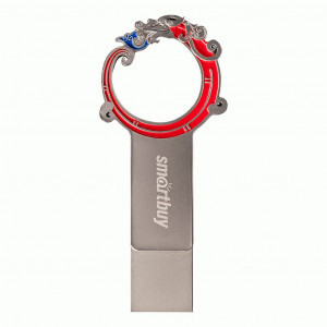 Флеш-диск (флэшка) UFD 3.0/3.1 Smartbuy 64GB Metal Snake Dual Type-C/Type-A SB64GB3MSN