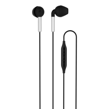 FORZA Наушники проводные вкладыши, гарнитура, с трапец. насадкой, пластик