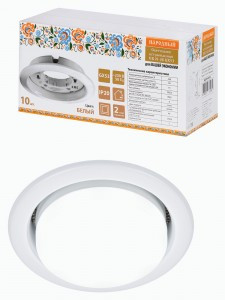 TDM св-к встр. СВ 01-08 GX53 220 В 50 Гц белый 10 шт/уп НародныйSQ0359-0104