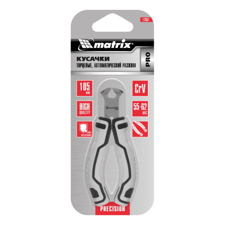 Кусачки торцевые Mini, 105 мм, авторазжим, Pro Matrix
