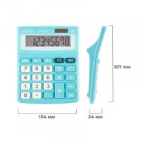 Калькулятор настольный Attache, AС-223M,8р,двойное питание, мятный Арт.1779808