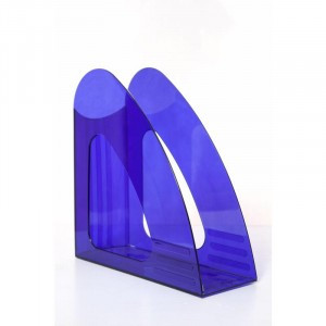 Вертикальный накопитель Attache 90мм прозрачный синий 731884