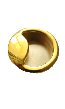 Ручка врезная круглая золото Ø40мм