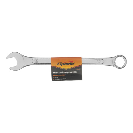 Ключ комбинированный, 12 мм, хромированный Sparta