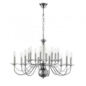 LUMION 8034/16 CLASSI LN25 хром, мет./стекло Люстра Е14 16x40W 220V INCANTO