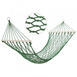 Гамак-сетка (нейлон) 200х75см с дерев. Планкой Ham-13  Ecos 4975