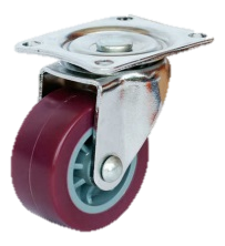 Колесо поворотное красное Ø 65мм