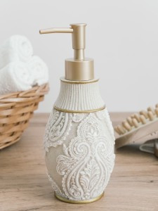 Дозатор д/жидкого мыла ВаннДерБраун, полирезин, цвет беж/золото 60728 Master House