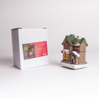 Фигура новогодняя &quot;Добрый домик модель 1&quot; тепл. белый, 80x55x45мм 1LED LR44x3 (в комп.) 4,5V, Funray