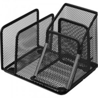 Подставка Attache 4х секц. для ручек,писем,мет.сетка,145х130х128мм чёрная 688773