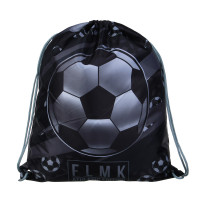 Серебряный Мяч Мешок для сменной обуви на завязках, увеличенный размер 40x47см, полиэстер