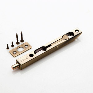 Ригель шпингалет торцевой РЕНЦ 140 мм, бронза античная  INR 140 AB