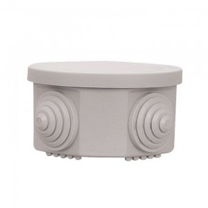 EKF коробка распр. КМР-040-039 с крышкой наружная (85х40) 4 мембр. ввода IP54  plc-kmr-040-039