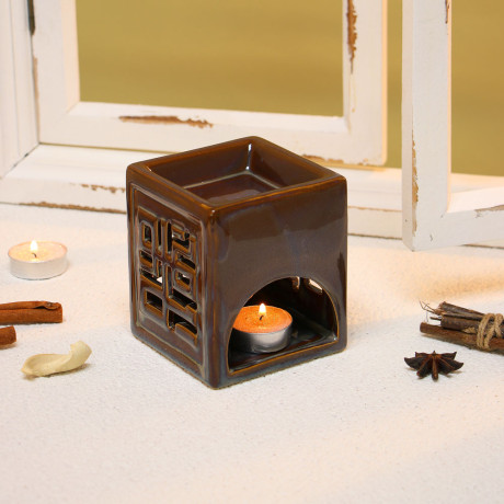 Аромалампа керамическая, 10x10x11 см, 2 цвета