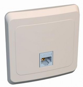 Systeme Electric Этюд роз. комп. СУ 1 мест. крем. (пл.осн., RJ45) KOMC-001K (10!)