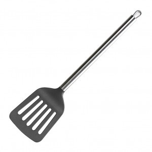 Лопатка с отверстиями 34см нерж.сталь, термост. пластик TR-51410 TalleR