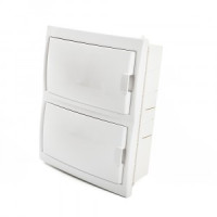 STEKKER бокс (корпус) пласт. встраив. ЩРВ-П-16 мод. непрозрач. белая дверь IP20, Standart 49638