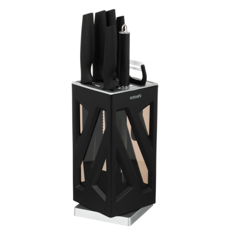 SATOSHI Торонто Набор ножей кухонных 8пр, на подставке