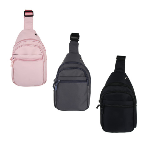 ЮL Магнетик Сумка-слинг 4 отделения, 100% полиэстер, 29х17х9см, 3 цвета, КЖС24-14