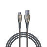 ВСЁГАЗИН Кабель для зарядки Сириус Type-C, 1м, 3А, Быстрая зарядка QC3.0, штекер металл, серый