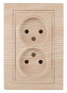 ЭРА Intro Plano роз. СУ 2 мест. (керамика) 16А сосна 1-204-11 2465