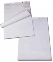 Блокнот для флипчарта BRAUBERG 20 л., клетка, 64*96 см, микроперф, 80 г/м, КОМПЛЕКТ 5шт., 124097