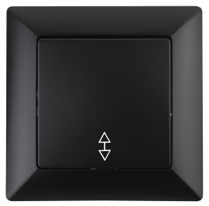 ЭРА Intro Solo выкл. СУ 1 кл. проход. 10А, антрацит 4-103-05 53581