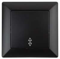 ЭРА Intro Solo выкл. СУ 1 кл. проход. 10А, антрацит 4-103-05 53581