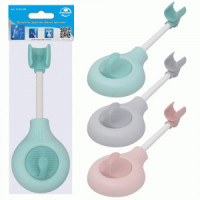 Держатель д/душевой лейки с крючком 17*7*4см (кратность 4!!!) пластик, ПВХ VL34-184