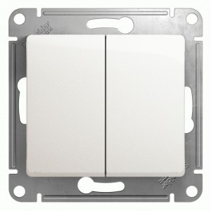 Systeme Electric GLOSSA мех. выкл. СУ 2 кл. перламутр (пл.осн.) GSL000651 (20!)