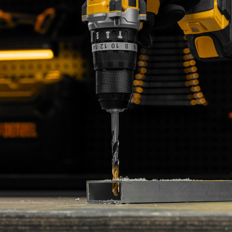 Сверло спиральное по металлу 8,5 x 117мм, Р6М5, Golden Tip, многогранная заточка Denzel