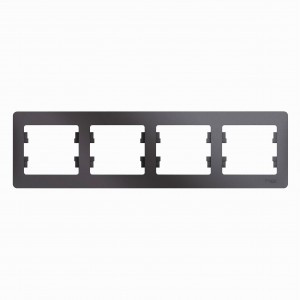 Systeme Electric GLOSSA рамка СУ 4 мест. графит (горизонт.) GSL001304 (5!)