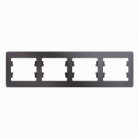 Systeme Electric GLOSSA рамка СУ 4 мест. графит (горизонт.) GSL001304 (5!)