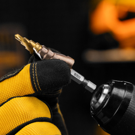 Сверло ступенчатое 4-6-8-10-12-14-16-18-20 мм, Р6М5К5, 6-гр. хвостовик Denzel