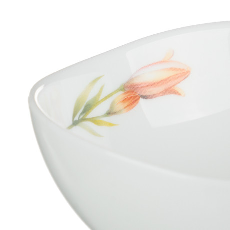 MILLIMI Лилия Салатник, опаловое стекло, 250мл, 11.4х4.8см, треугольная форма