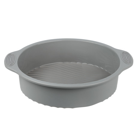 SATOSHI Форма для выпечки с ручками, круглая, 28х5,5см, силикон