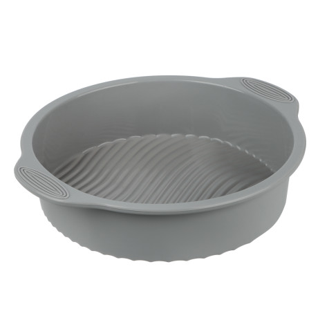 SATOSHI Форма для выпечки с ручками, круглая, 28х5,5см, силикон