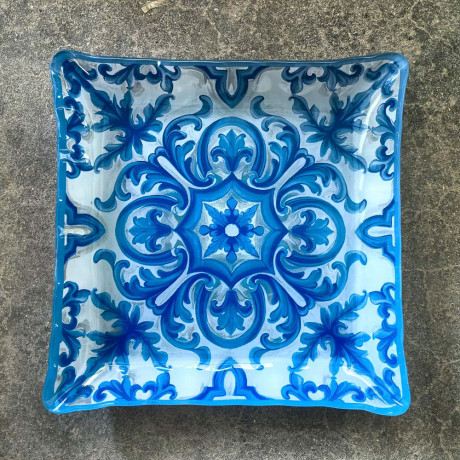 Блюдо квадратное 24,5x24,5x2,8см, стекло