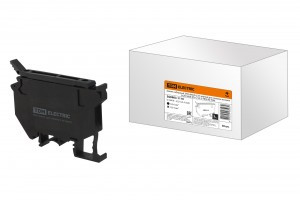 TDM Зажим наборный ЗНН-4мм2 6,3А черный для плавких вставок 5х20 500В (Ph-C UK 5-HESI N) SQ0803-1110