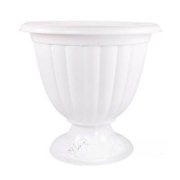 Горшок ЖАСМИН 9л низкая ножка БЕЛ БШ1395 (10)